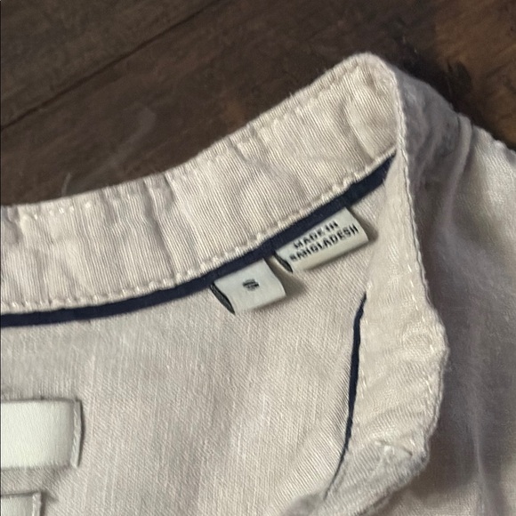 Jack & Jones premium  Light Beige Button Down Shirt JPRBLASUMMER half placket - Picture 3 of 8